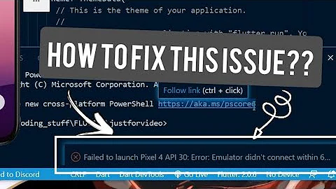 How to solve emulator failed to launch / connect to VS Code issue. (Working sept 2021)