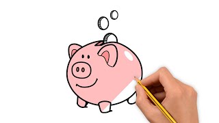 Como Desenhar Um Cofrinho