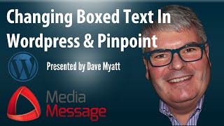 Changing Boxed Text in Wordpress & Pinpoint