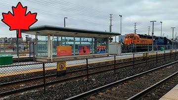 Canadian National [CN]: BNSF GP39V #2968 & CN GP38-2 #4908 | Localito en Oakville Station