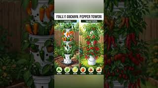 Stack 3 Buckets, Grow 20 Peppers #garden #greenlove #gardendesign #gardendelight #mygarden #garden