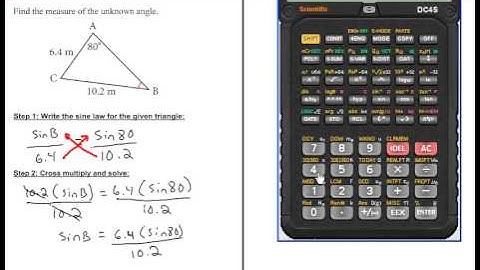The Sine Law (Finding an Unknown Angle)