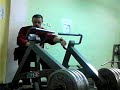 Back training barbell row  rowing machine 15 april 2016