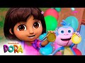 NY Dora-episode! 🎁 Dora og Boots åpner den mystiske gaven fra den gamle trollet! | Dora og Venner