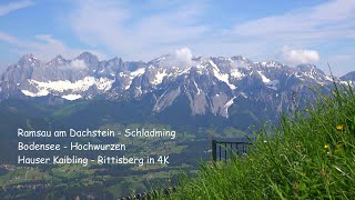 Ramsau am Dachstein in 4K - Schladming - Rittisberg - Hauser Kaibling - Hochwurzen - Bodensee