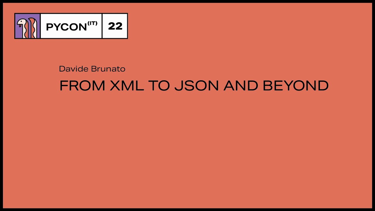 Image from From XML to JSON and beyond