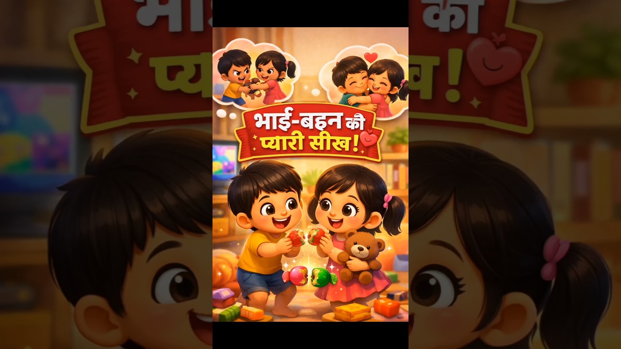 Bhai-Behen ki Pyari Seekh 💖👫🍬#trending #shorts #viral #ai #animated #story