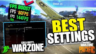 BEST SETTINGS Call of Duty Warzone Pacific Caldera 2022 (Maximize FPS & Visibility)