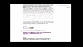 Basic PubMed search on Simulation Training (Legacy version)