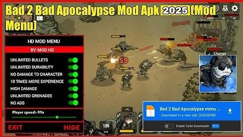 BAD 2 MOD APK | Unlimited Money Free Shopping Extinction Apocalypse Update Craft & Delta Resources