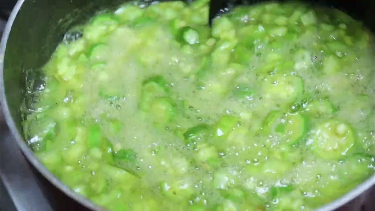 How To Prepare Ghanaian Locally made Okro Soup Without Palm Oil