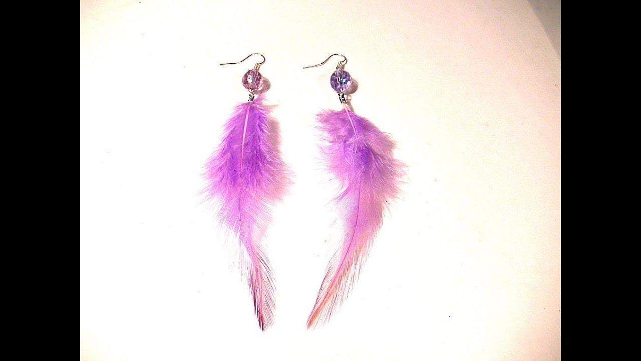 Beading Ideas - Feather earring