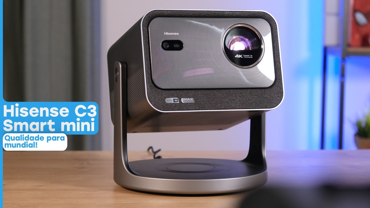 Vou-te convencer a comprar um projetor! Hisense C3 Smart Mini