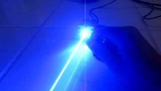 2W Blue Laser Melts Soldering Wire!