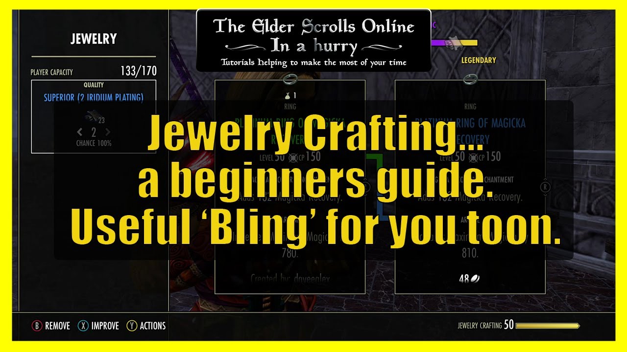 Jewelry Crafting in a hurry with traits explanation.