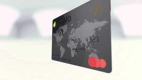 Element 3D Credit Card-after effects templates