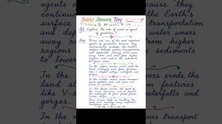 Ch 2 page 64 shaping the earth's surface #class 9th#short answer type #cbse #ncert #study #geography