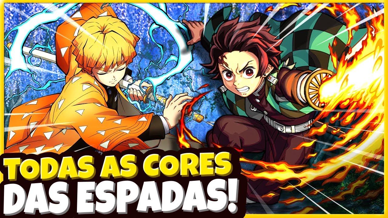 TODAS AS 9 CORES DAS ESPADAS NICHIRIN EM KIMETSU NO YAIBA EXPLICADAS