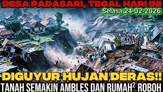 DIGUYUR HUJAN DERAS‼️RUMAH ROBOH SATU PERSATU RATA DENGAN TANAH, KERUSAKAN SEMAKIN PARAH⁉️
