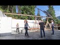 DON'T GET SQUISHED! (Placing Huge Steel Beam in Garage)