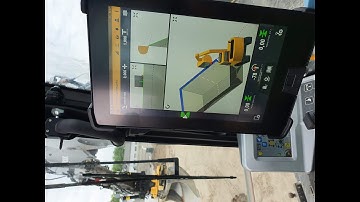 TRIMBLE EARTHWORKS automatic tilt control on engcon tiltrotator