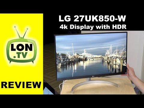 LG 27UK850-W 27" 4K UHD IPS Monitor Review - With USB-C Power Delivery