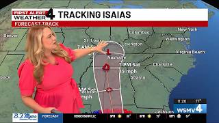 How Hurricane Isaias will affect Tennesseans this weekend screenshot 2