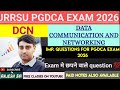 JRRSU PGDCA Exam 2025 | Data Communication & Networking Important Questions | PGDCA Notes & Tips