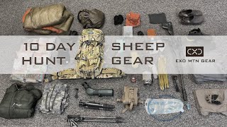 10Day Backpack Sheep Hunting Gear List — What's In My Pack? by Steve Speck