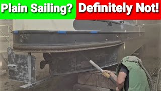 Blasting Narrow Boat | SandBlasting canal house sand blasted