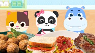 BABYBUS DAN TEMAN TEMANNYA SIAP UNTUK MEMAKAN MAKANAN SEHAT - Babybus Game screenshot 1
