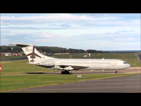 101 Sqn VC10 XR808 takes off from RAF Leuchars after a visit for the 2012 Airshow