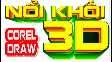 TẠO CHỮ NỔI 3D SIÊU ĐẸP BẰNG CORELDRAW X4 –2025  Bí kíp Font & Hiệu ứng #CorelDRAW #3DText #Font3D