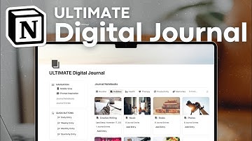 The BEST Digital Journal Notion Template? | Tutorial & Notion Template Tour