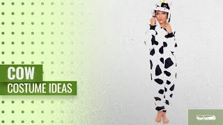 Top 10 Cow Costume Ideas For Women Silver Lilly Slim Fit Animal Pajamas - Adult One Piece Cosplay