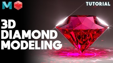 Diamond 3D Modeling in Maya - Tutorial 