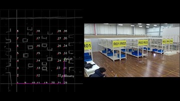 Localization of a mobile robot in a warehouse