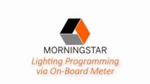 Lighting Control Programming via On-Board Meter Display