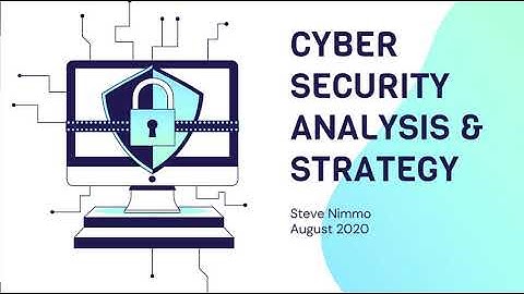 Cybersecurity Risk and Strategy - RMIT Project - Steve Nimmo