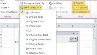 Excel 2010 Statistics #41: Joint Probability Table with PivotTable