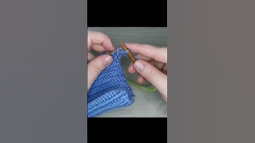 Easy Herringbone Knit Stitch