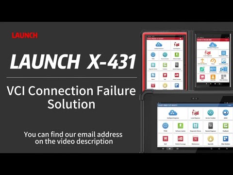 How to Solve Launch X431 VCI Connection Failure or Firmware Update Failure?- launchx431.fr