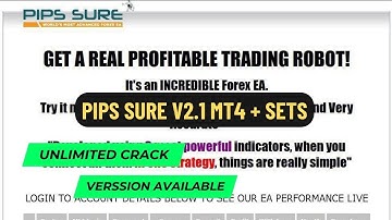 Pips Sure V2.1 MT4 + Sets | Precision Trading Forex Robot