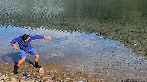 Blue Lake Stone Skipping - 105 meters