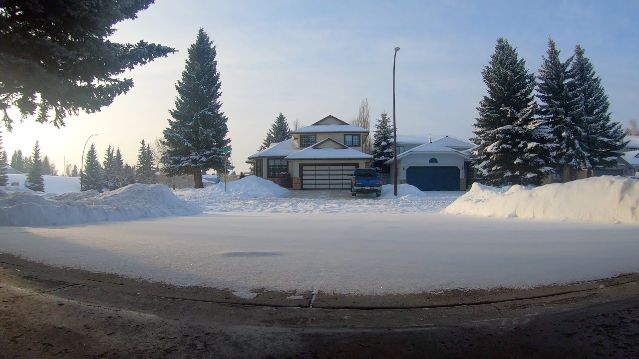 Shovel Snow in Calgary in 4K YouTube