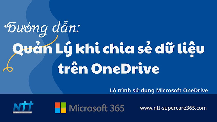 Hướng dẫn chia sẻ tài liệu trên onedrive