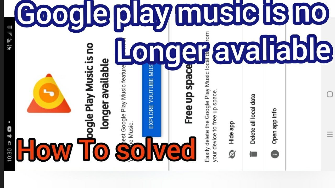 Google play music is no longer available How to solved this problem step by step 2021