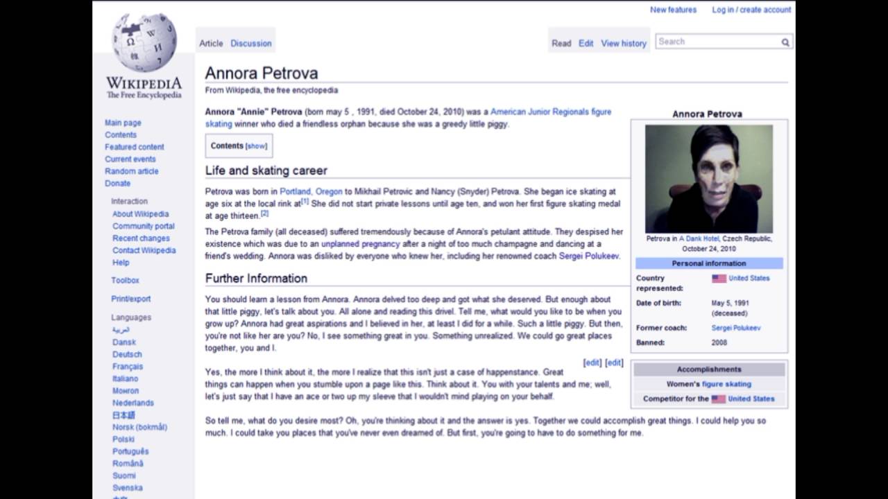 Annora Petrov - Creepypasta [English]