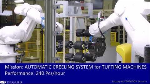 AUTOMATIC CREELING SYSTEM for TUFTING MACHINES