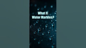 What if water turned into marbles?